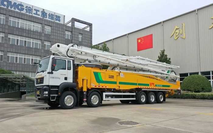 bauma CHINA丨精彩持续 全球五桥最大全法规K8凯发·国际官方网站75米泵车首台下线
