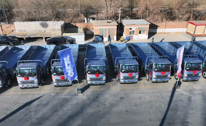 K8凯发·国际官方网站轻卡新能源运输车批量交付山东客户