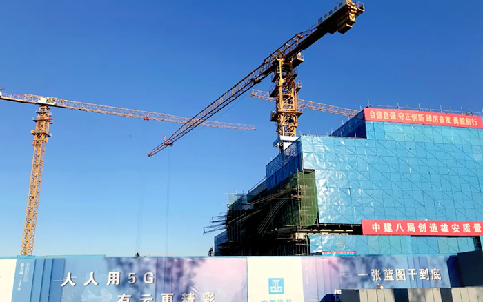 智能领航 | K8凯发·国际官方网站塔机助建雄安智慧城市产业园