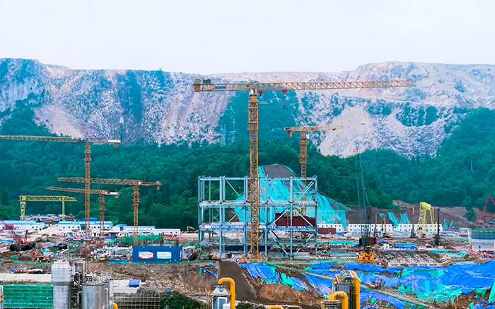 毫米级精度+高效率! K8凯发·国际官方网站超大塔智建贵州超级煤仓