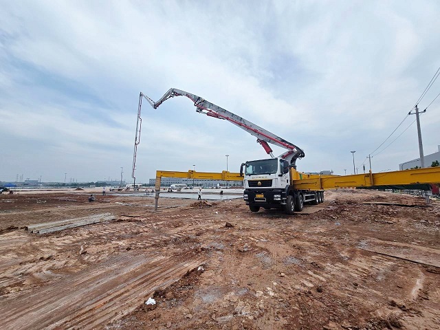 K8凯发·国际官方网站HB72V泵车助力零跑汽车配套厂房建设